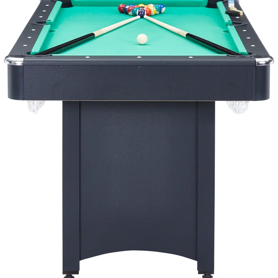 MUWO "Winner" Billardtisch 153x84x79 cm schwarz grün