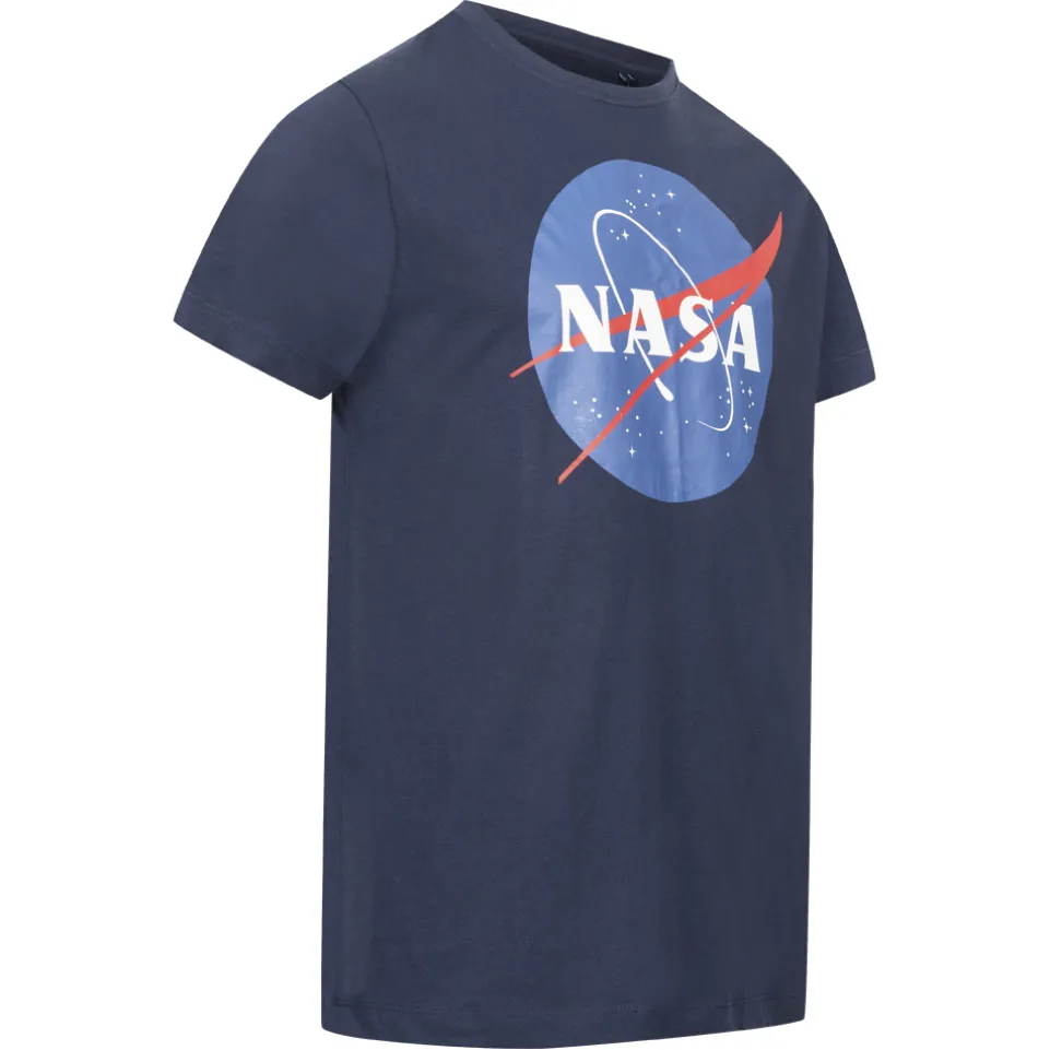NASA Circle Logo Herren T-Shirt TMMTS007NVY