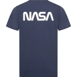 NASA Circle Logo Herren T-Shirt TMMTS007NVY