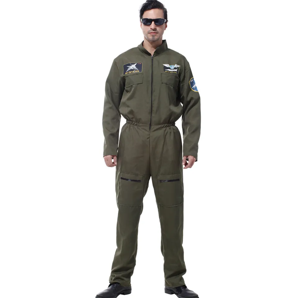Pilot Kampfjet Kostüm "Air Force" MIESEPETER® grün
