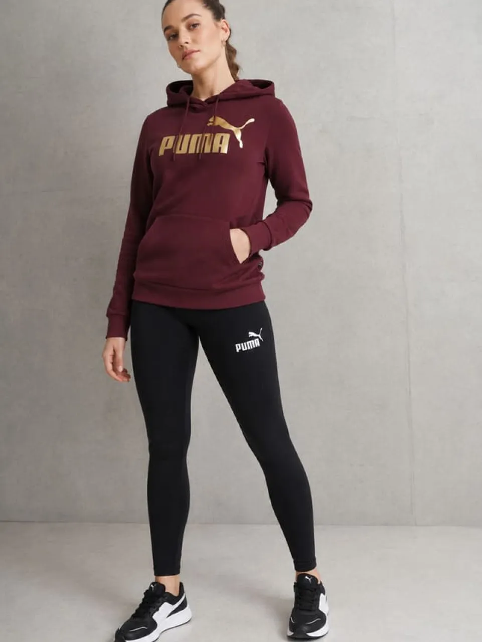 PUMA ESS+ Metallic Logo Damen Hoodie 849958-42