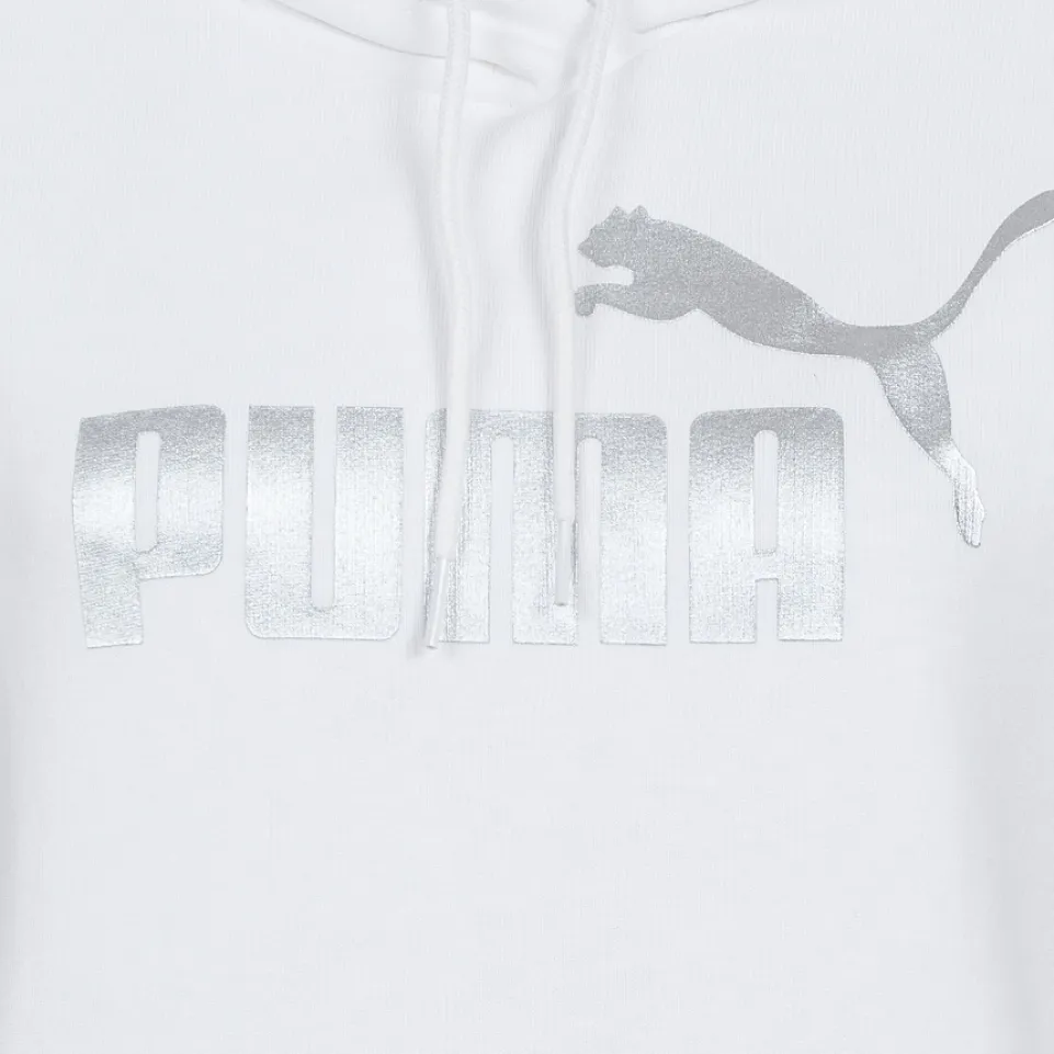 PUMA ESS+ Metallic Logo Damen Hoodie 849096-02