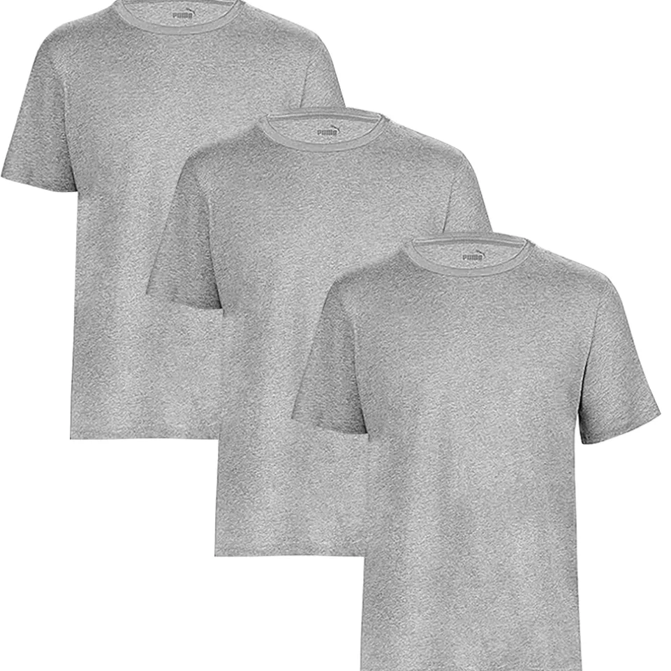 PUMA Kinder T-Shirt 3er-Pack grau 683577-01-3