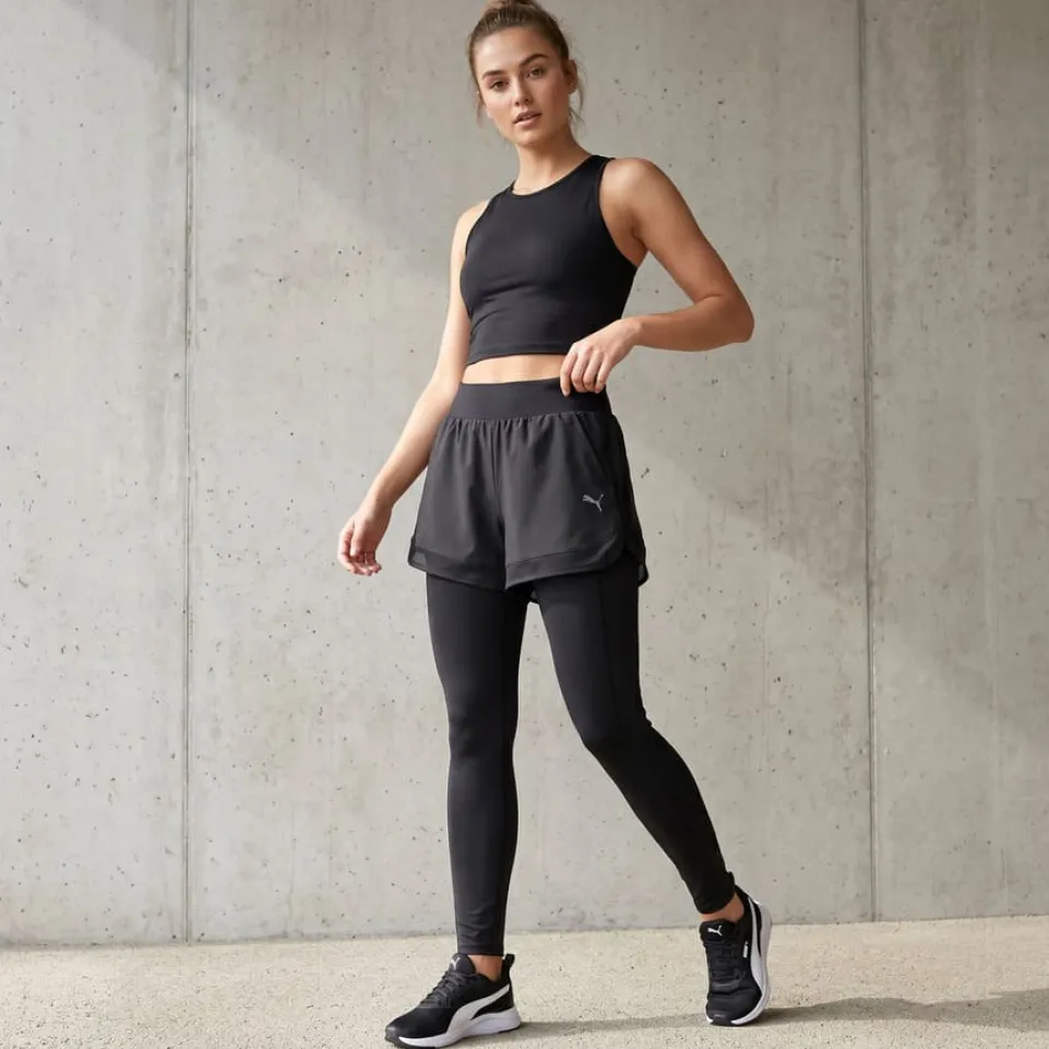 PUMA RT Shorts & Long Tight Damen Fitness 2-in-1 Hose 898298-01