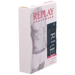 REPLAY Basic Cuff Logo Herren Boxershorts 3er-Pack I101102-N174