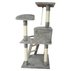 SPOCADO "Rovers" Kratzbaum für Katzen 120 x 55 x 55 cm grau