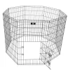 SPOCADO "United" Freilaufgehege 8 tlg. faltbar 107 × 61 cm schwarz