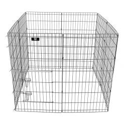 SPOCADO "United" Freilaufgehege 8 tlg. faltbar 107 × 61 cm schwarz