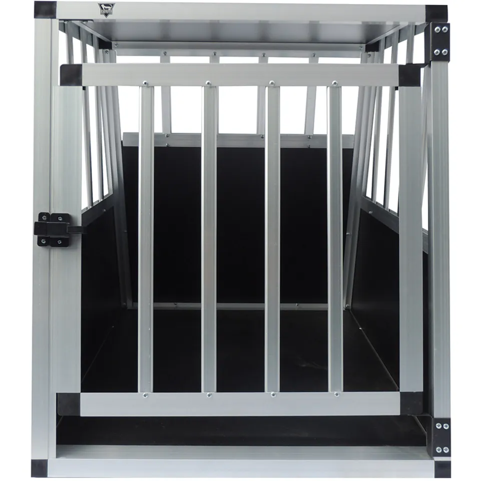 SPOCADO "Villa" Hunde Transportbox 69 x 60 x 54 cm schwarz/grau