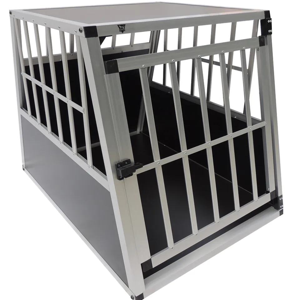 SPOCADO "Villa" Hunde Transportbox 91 x 69 x 65 cm schwarz/grau