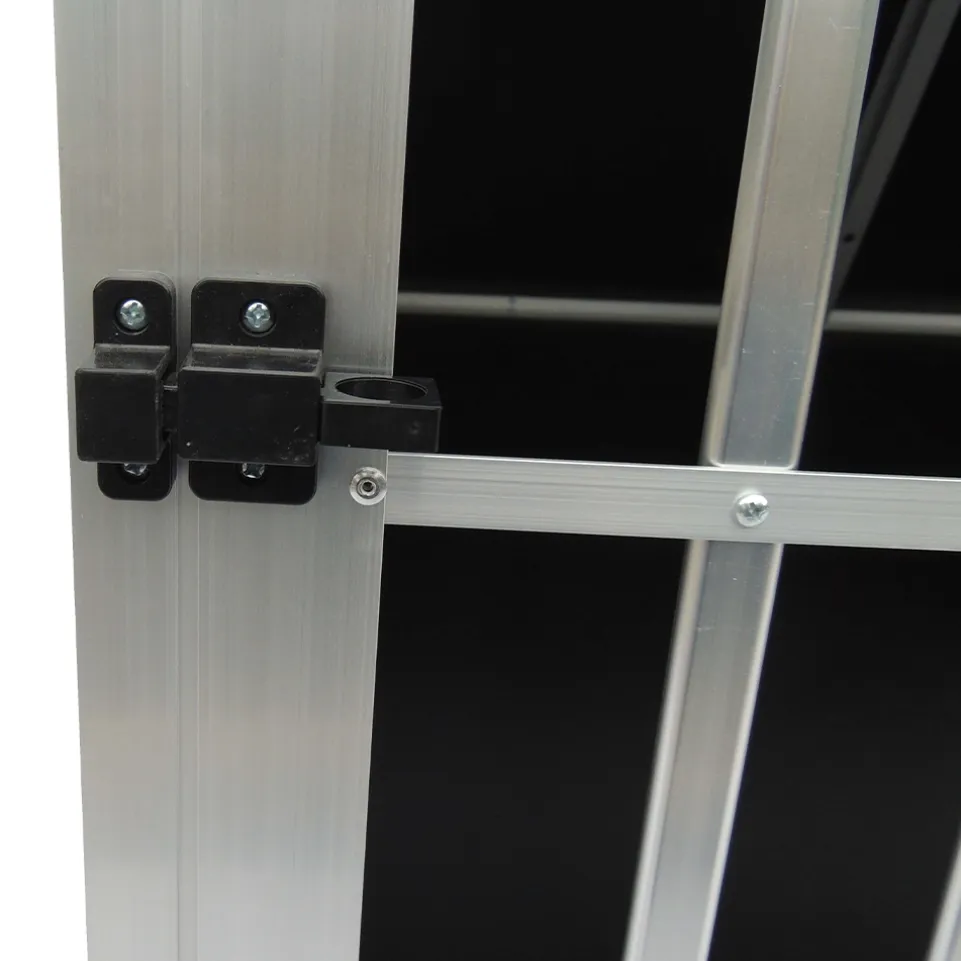 SPOCADO "Villa" Hunde Transportbox 89 x 69 x 50 cm schwarz/grau