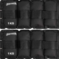 SPORTINATOR Arm- & Bein-Gewichtsmanschetten 1 kg 2 Stück