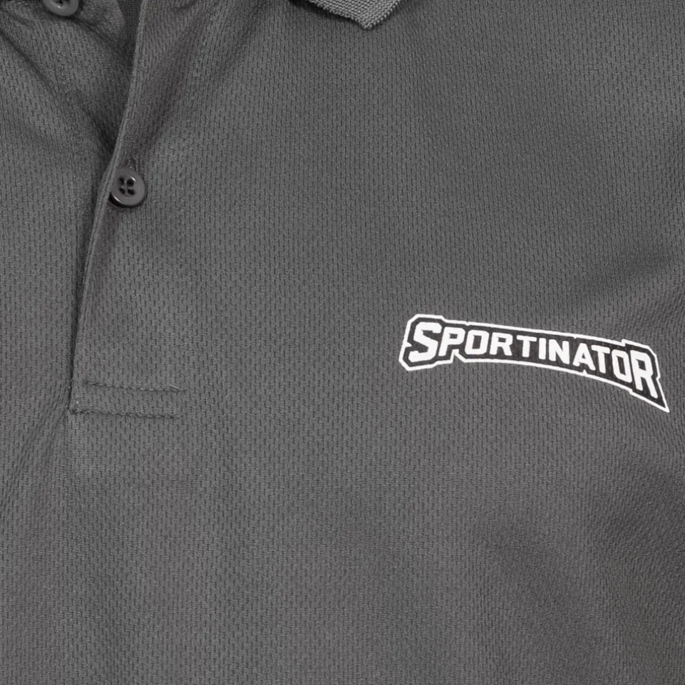SPORTINATOR Essentials Herren Training Polo-Shirt grau
