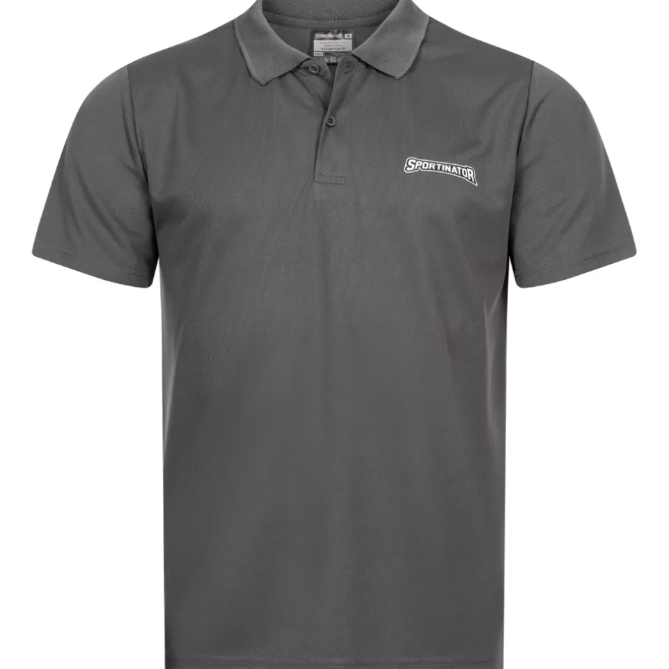 SPORTINATOR Essentials Herren Training Polo-Shirt grau