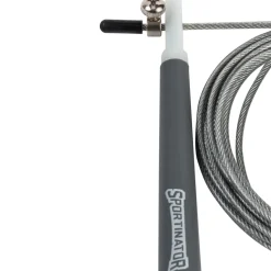 SPORTINATOR Geschwindigkeits-Springseil grau