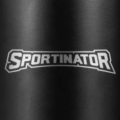 SPORTINATOR "Hydrated" Fitness Edelstahl Trinkflasche 2,2l schwarz