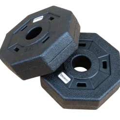 SPORTINATOR 1 kg Bumper Plates Fitness Hantelscheiben 2er-Set