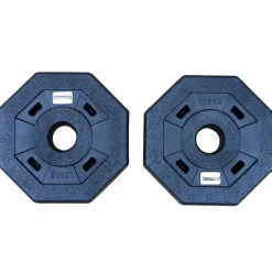 SPORTINATOR 1,25 kg Bumper Plates Fitness Hantelscheiben 2er-Set