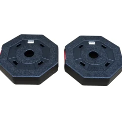 SPORTINATOR 2,5 kg Bumper Plates Fitness Hantelscheiben 2er-Set