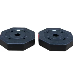 SPORTINATOR 2,5 kg Bumper Plates Fitness Hantelscheiben 2er-Set