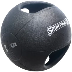 SPORTINATOR Premium Medizinball mit Griffe 5kg
