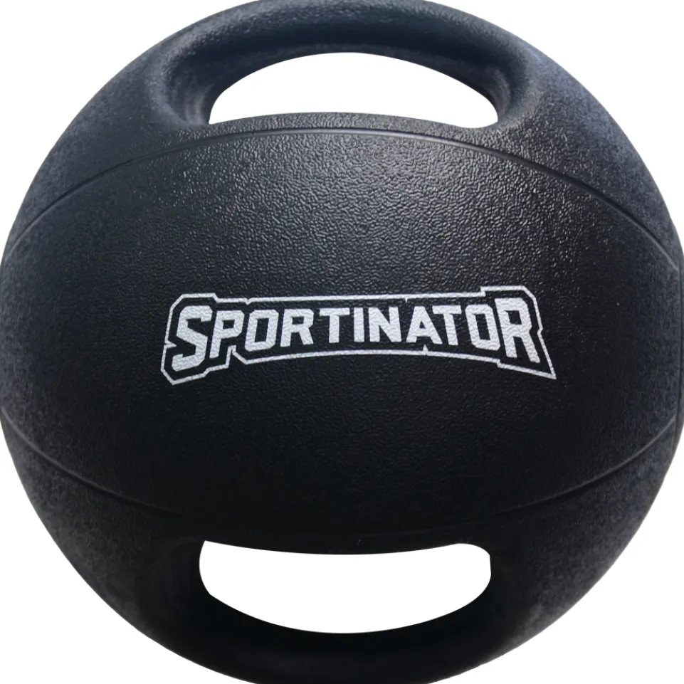SPORTINATOR Premium Medizinball mit Griffe 9kg