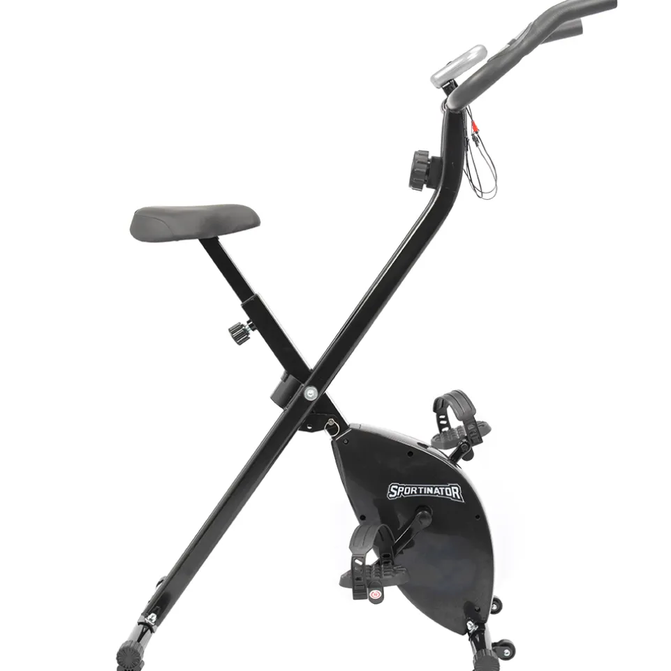 SPORTINATOR X-Bike faltbarer Heimtrainer schwarz