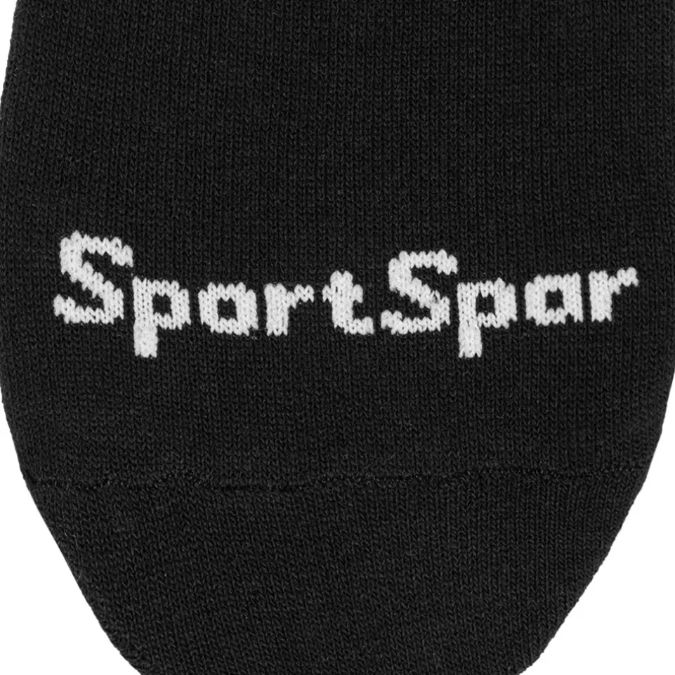 SportSpar.de "Sparlinge" Füßlinge Sneaker Socken 3 Paar schwarz