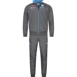 SSC Neapel EA7 Emporio Armani Herren Präsentationsanzug grau EASSCN23R15-MAGNET