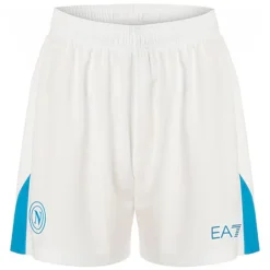 SSC Neapel EA7 Emporio Armani Herren Heim Shorts EASSCN25G13-WHITE-AZZURO