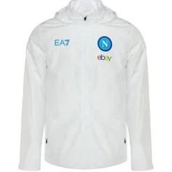 SSC Neapel EA7 Emporio Armani Waterproof Herren Jacke EASSCN24T09-100-WHITE