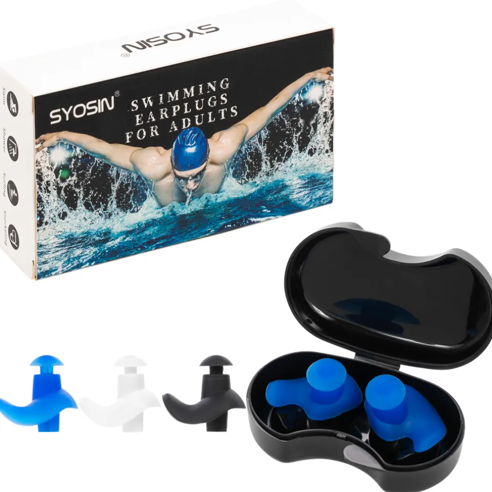 SYOSIN Erwachsene Schwimmsport Ohrstöpsel 3er-Pack X001AY5Z5N