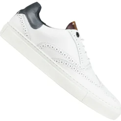 TED BAKER Dennton Cupsole Herren Leder Schuhe 243218-WHITE