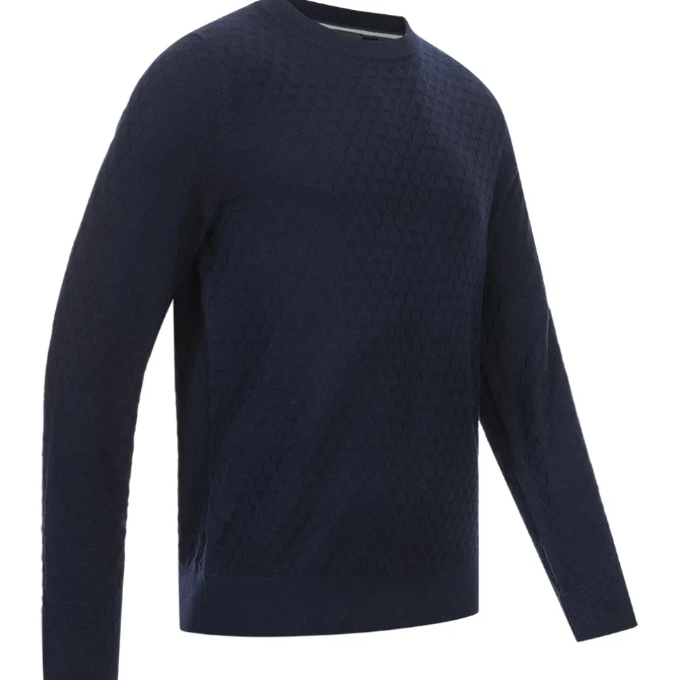 TED BAKER Loung Stitch Crew Neck Herren Sweatshirt 273063-NAVY