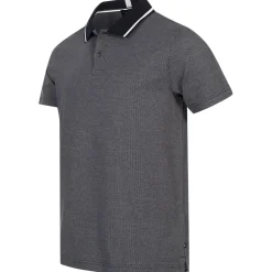 TED BAKER Mini Jacquard Stitch Herren Polo-Shirt 261464-DK-BLUE