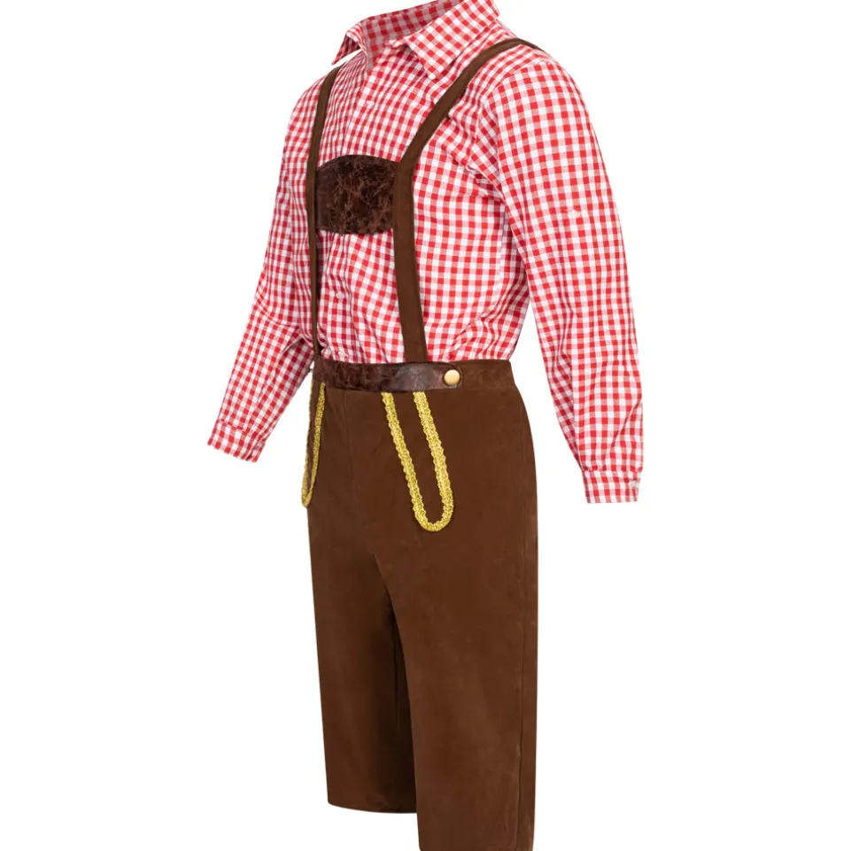 Trachtenset Herren Oktoberfest-Kostüm MIESEPETER® rot