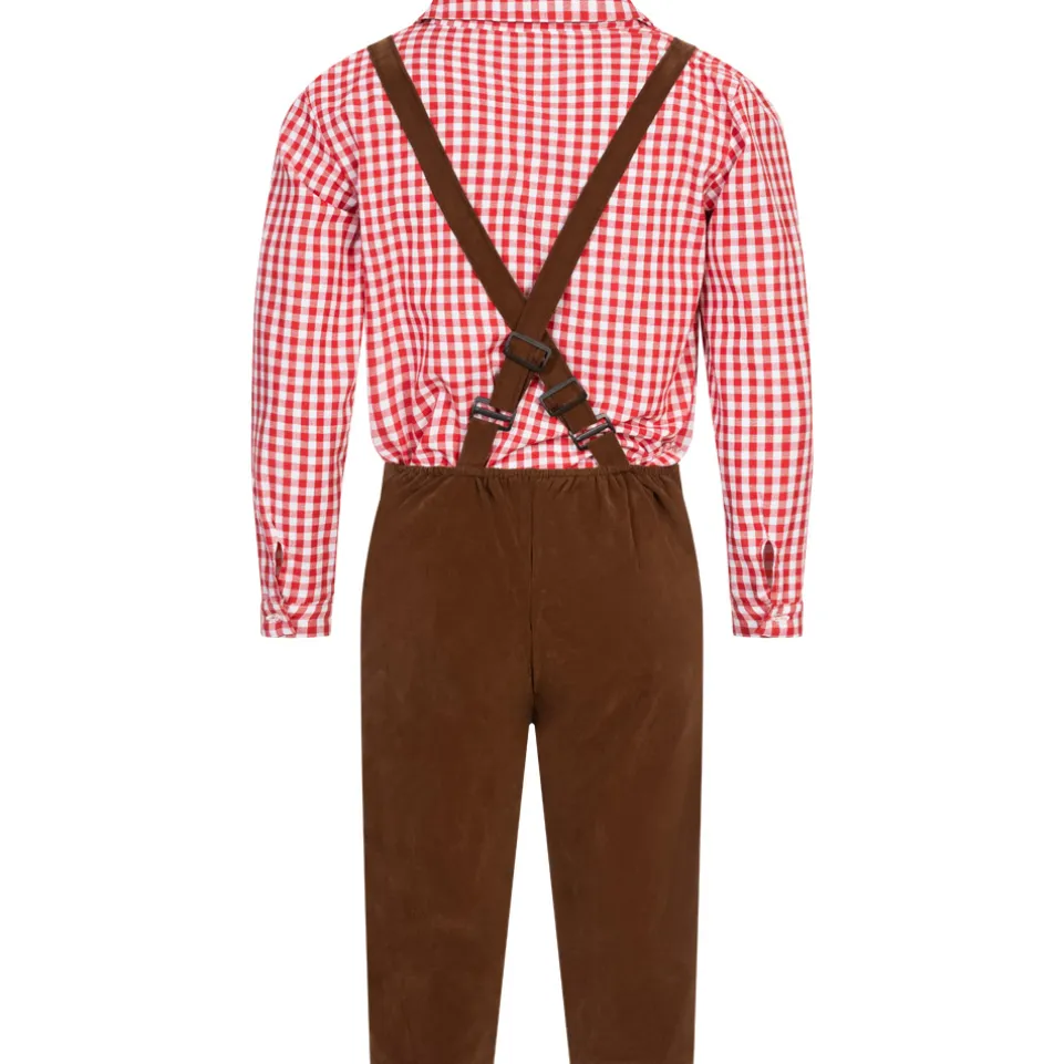 Trachtenset Herren Oktoberfest-Kostüm MIESEPETER® rot