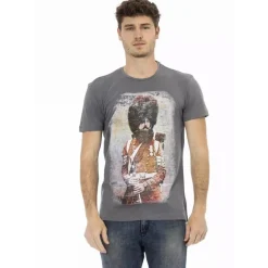 TRUSSARDI Action Herren Real Man T-Shirt Grau 2AT04004