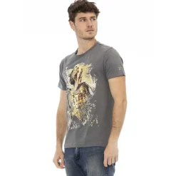 TRUSSARDI Action Herren Rundhals Conqueror T-Shirt Grau 2AT08F002