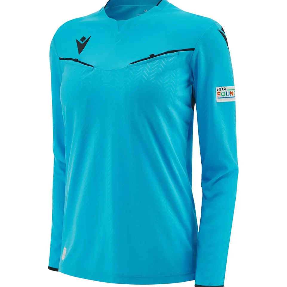 UEFA macron Damen Langarm Schiedsrichter Trikot 58575164