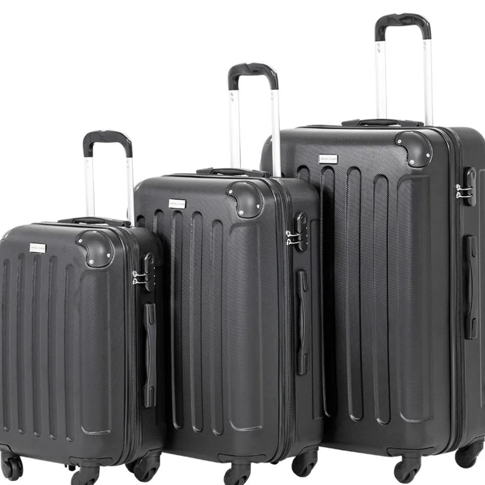 VERTICAL STUDIO "Helsinki" Koffer 3er-Set 20" 24" 28" schwarz