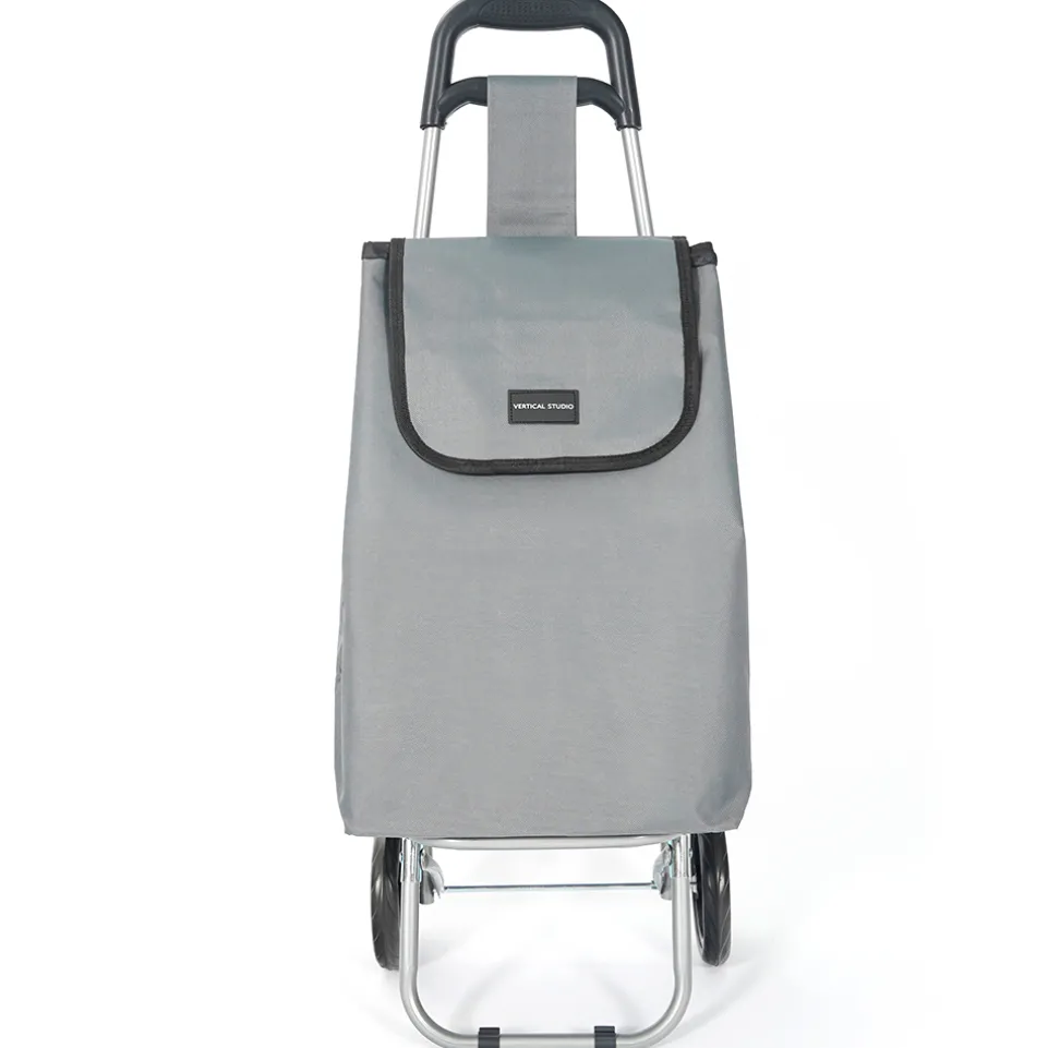 VERTICAL STUDIO klappbarer Einkaufstrolley 35 L grau