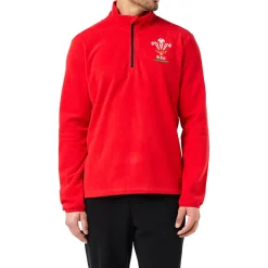 Wales WRU macron Rugby XV Herren Fleece Sweatshirt 58140005