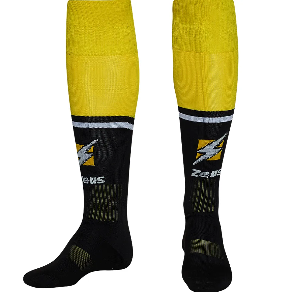 Zeus Calza United Stutzen schwarz gelb