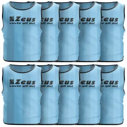 Zeus 10er-Pack Trainingsleibchen Sky