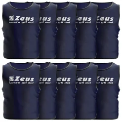 Zeus 10er-Pack Trainingsleibchen Navy