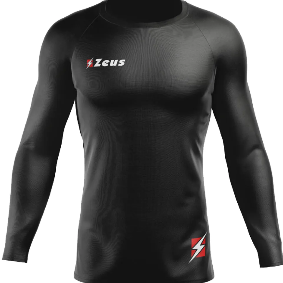 Zeus Fisiko Baselayer Langarm Funktionsshirt schwarz