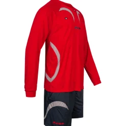 Zeus Herren Schiedsrichter Set Trikot mit Shorts Rot