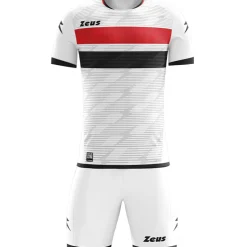 Zeus Icon Teamwear Set Trikot mit Shorts weiß schwarz