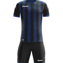 Zeus Icon Teamwear Set Trikot mit Shorts schwarz royal